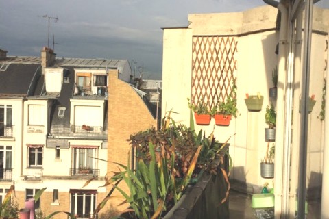 Paris vue sur la Tour Eiffel avec terrasses — photo 2
