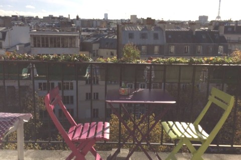Paris vue sur la Tour Eiffel avec terrasses — photo 6